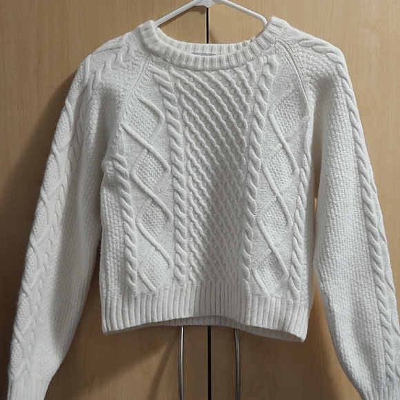 Sunday Best Sweaters - Sunday Best - Aritzia Cable Knit Sweater - Cream
